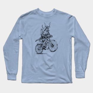 SEEMBO Samurai Cycling Bicycle Riding Bicycling Biking Bike Long Sleeve T-Shirt